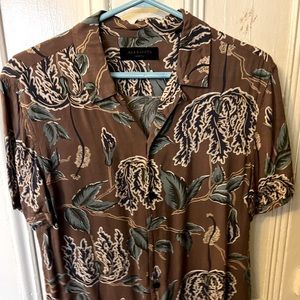 Allsaints floral shirt